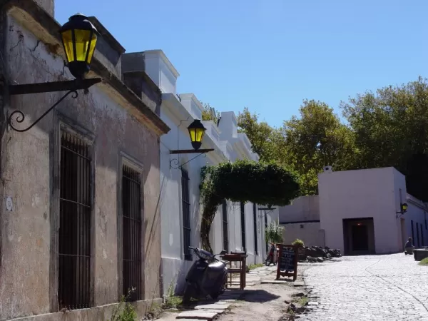 Street-side view of Historic Colonia del Sacramento, Uruguay