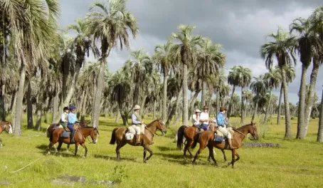 Riders on horseback in Uruguay