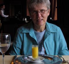 Helen enjoys Mia Culpa Restaurant