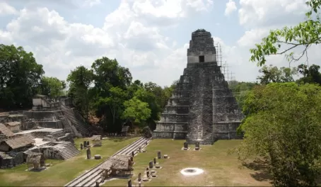 View of the Grand Plaza from Temple II-Tikal