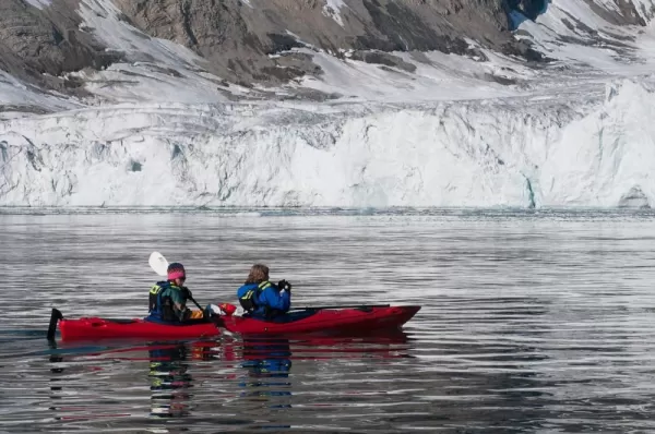 Kayak in Spitsbergen