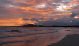 sunset, Puerto Villamil