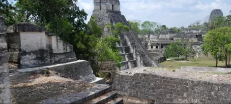 View of Temple I from North Acropolis-Tikal