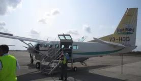 The plane we took from Belize City to Dangria.