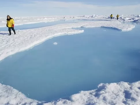 Walk the polar ice at the North Pole