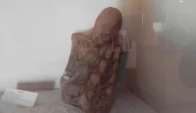 All of the mummies are women, found in this fetal position