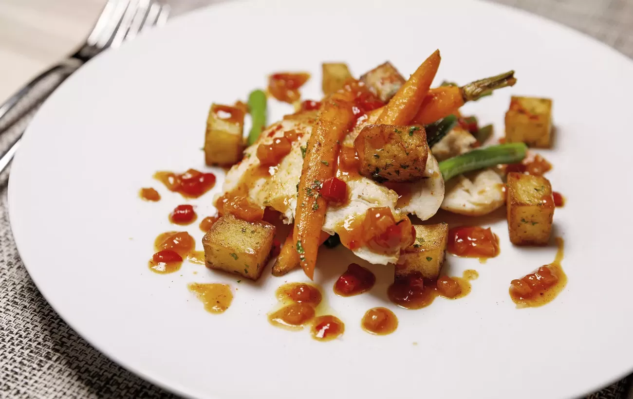 A sample custom dinner created by Chef Ben Robinson