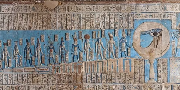 Dendera Temple Ceiling Hieroglyphics