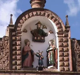 Detail of church top.