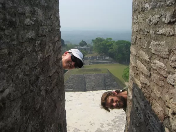 On top of El Castillo at Xunantunich Ruins