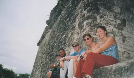 top of a pyramid in Tikal