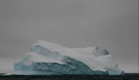 Iceberg & the dark ocean