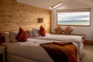 Small Room with Fjord View in Weskar Lodge, Puerto Natales