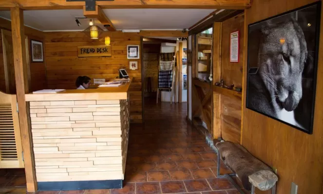 Front desk of Weskar Lodge