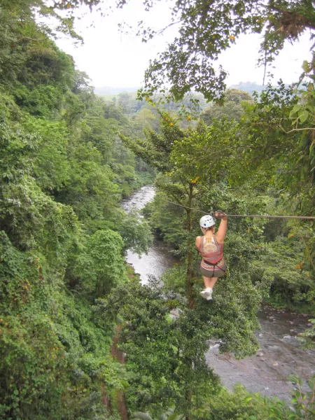 Zipline tour on Costa Rica vacation