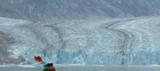 Kayaking to Dawes Glacier in Alaska