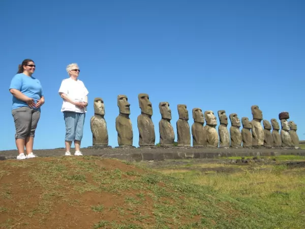 The 16th and 17th Moais on Easter Island! 