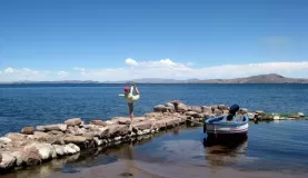 Lake Tititcaca yoga