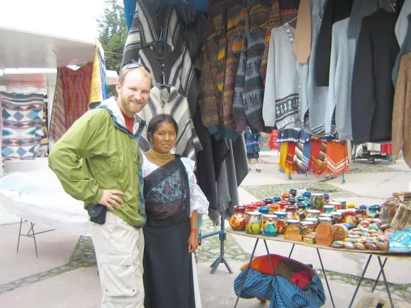 Shopping at the Otavalo Market during Ecuador vacation