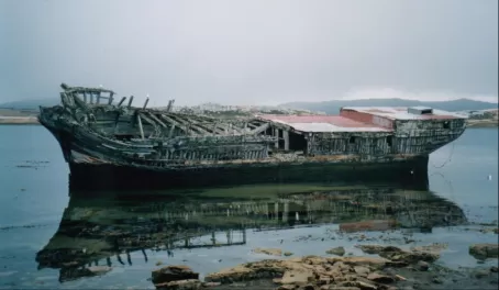 19th century ship still intact at Stanley