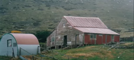 Old barn on Carcass Island