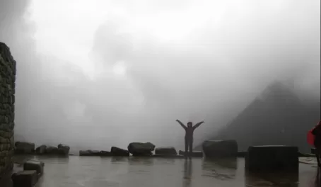 Into the mist -- Machu Picchu