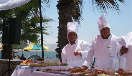 We stumbled upon a chef\'s party in Paracas, Peru