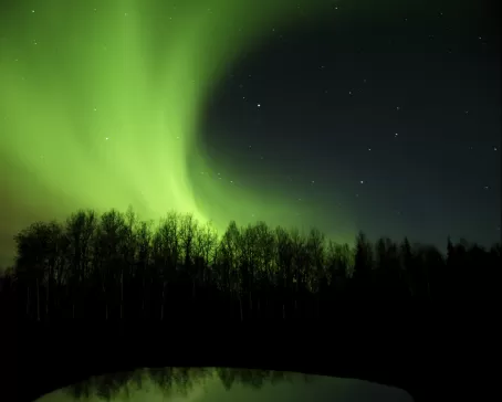 Alaska travel and aurora borealis