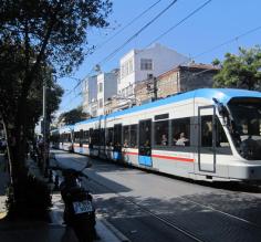 The tram in Istanbul - Very easy to use!