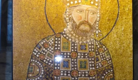 Mosaic inside the Hagia Sofia