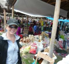 At the market in Peru