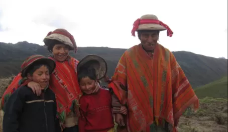 Our host family for our days in the village. Peru.