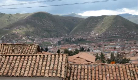 The view from our apartment in Cusco