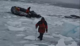 Almost trapped in the ice!