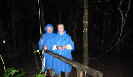 Night walk at TRC.  You cant believe how many things your guides can find in the dark!