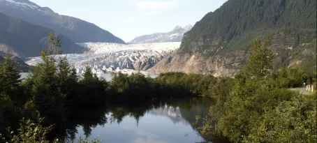 View of Mendenhall glacier on an Alaska cruise