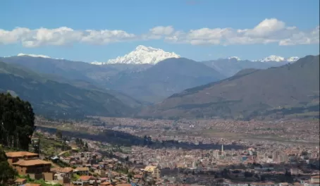 View of Cusco from the Temple of the Sun.