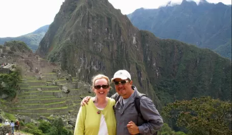 Andrea and Santiago at Machu Picchu.  Best guide ever and a great new friend.
