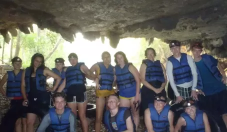 Student group cave tubing trip!