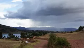 Rain over the lake