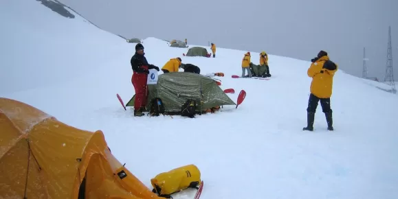 Camping during Antarctic Tour