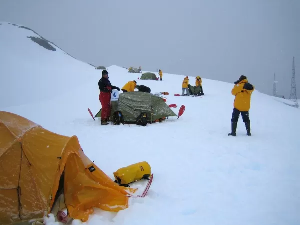 Camping during Antarctic Tour