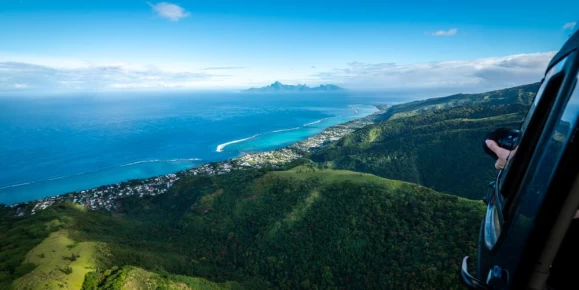 Island of Tahiti from above