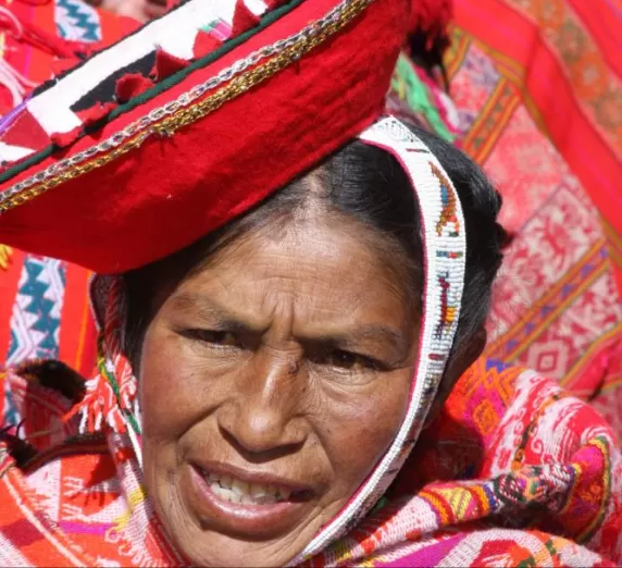 Woman at Machu Picchu