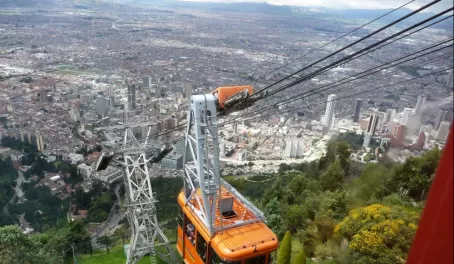 Cable car down Montserrate