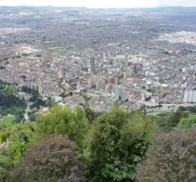 View of Bogota from Montserrate