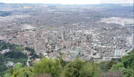 View of Bogota from Montserrate