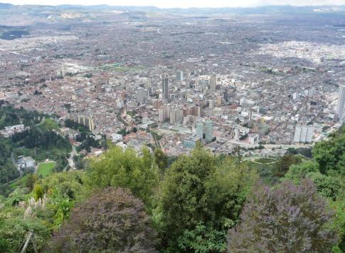View of Bogota from Montserrate