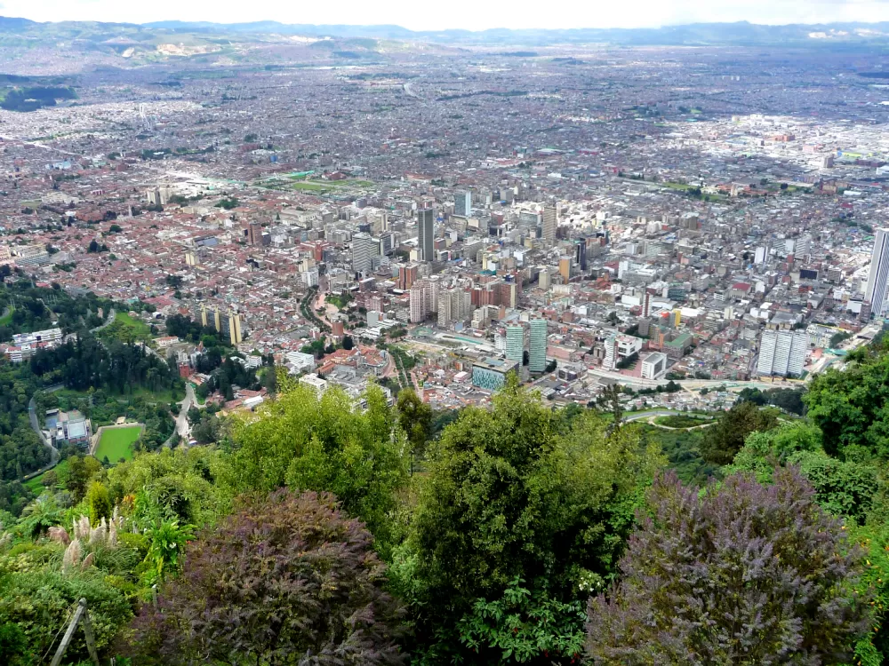 View of Bogota from Montserrate