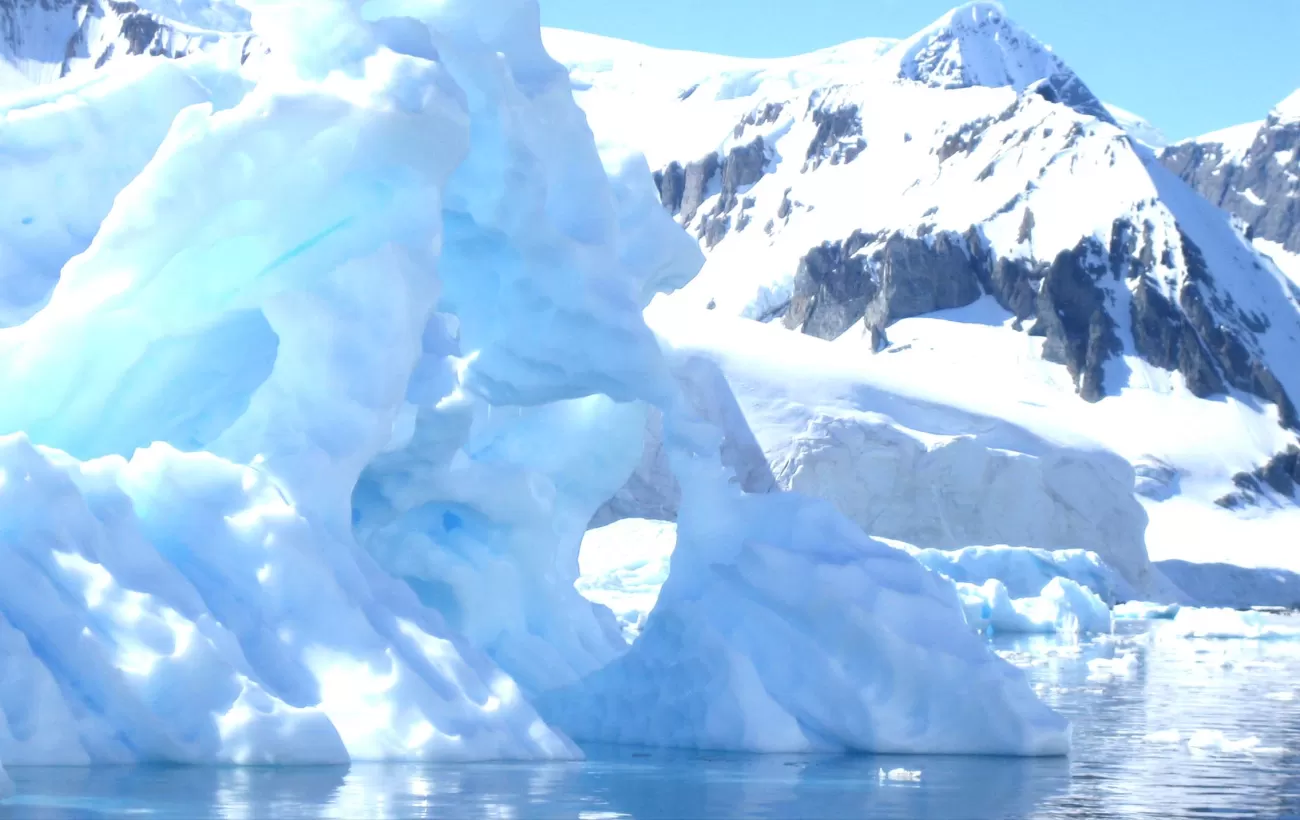 Beautiful icebergs photographed during Antarctic cruise